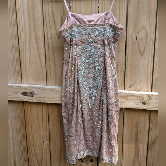 NWT Sue Wong Pink Beaded Dress - Picture 2 of 8